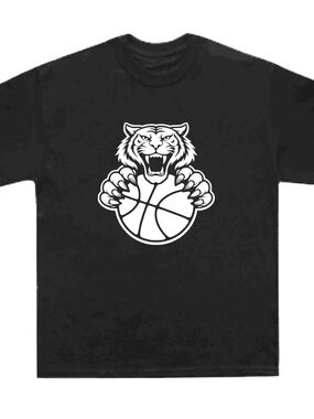 Fierce Mascot Basketball Graphic T-Shirt